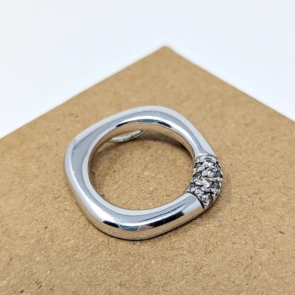 QVC Jewelry - Sterling Silver 925 Geometric CZ pendant epiphany QVC